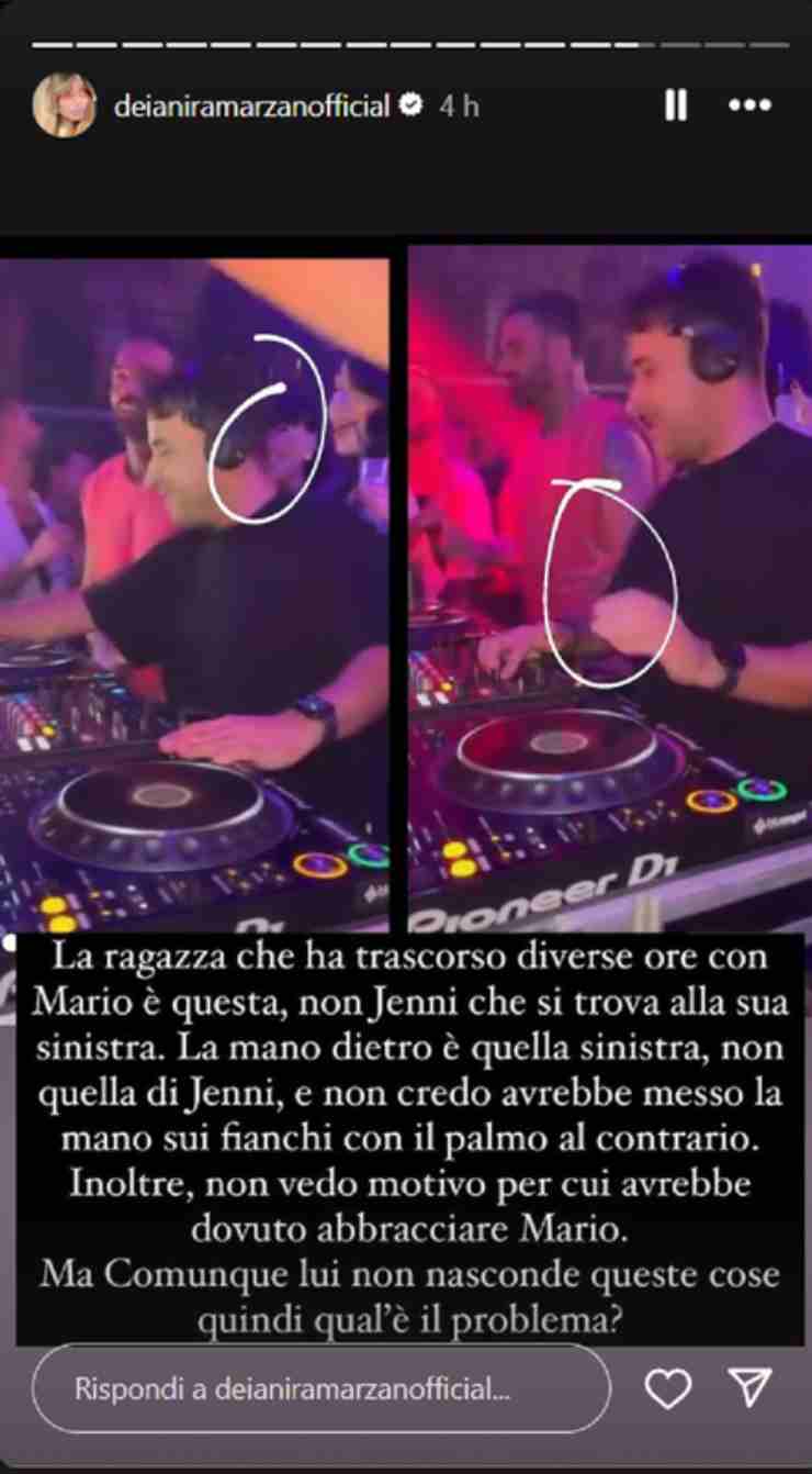 Deianira Marzano scatto Mario Cusitore in discoteca